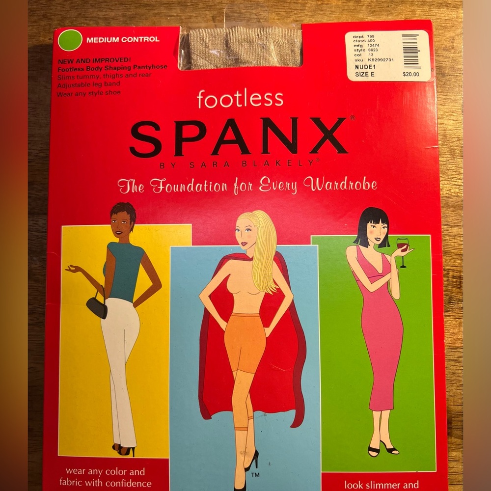 Spanx footless pantyhose- Size E
